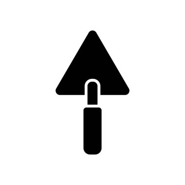 Web ve mobil uygulama tasarımınız için beyaz arkaplanda izole edilmiş mala simgesi vektörü, kürek logosu kavramı