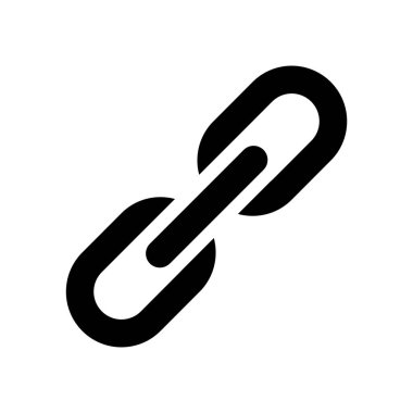 bağlantı düz vektör simgesi