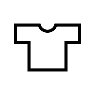 Tişört, vektör düz simge tasarımı