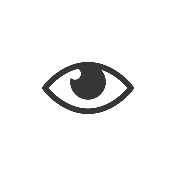 Eye Icon Flat Vector Illustration Design — 스톡 벡터