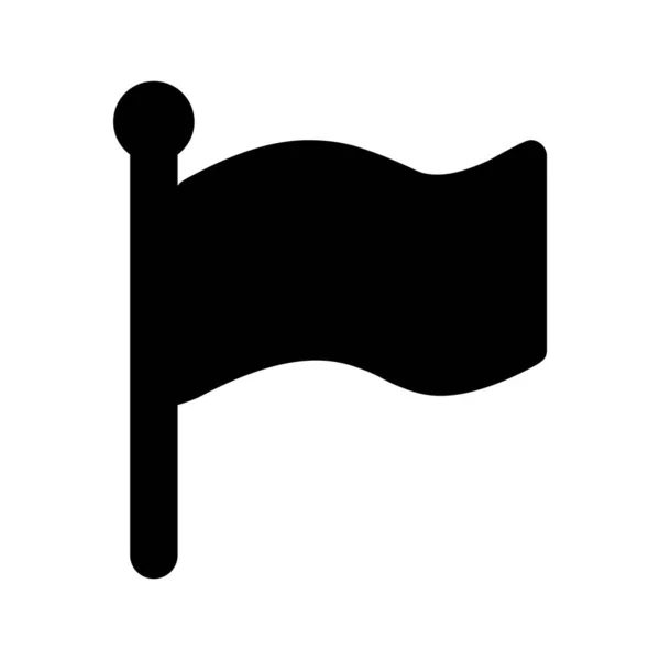 Minimalistisk Vektor Illustration Flagga Ikon — Stock vektor