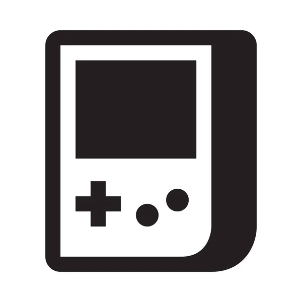 Video Game Console Pictogram Vector Illustratie Ontwerp — Stockvector