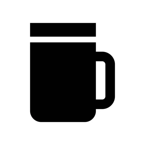Tasse Bière Icône Vectorielle Illustration — Image vectorielle