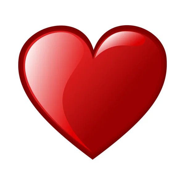 Heart Icon Background Love Logo Heart Illustration —  Vetores de Stock