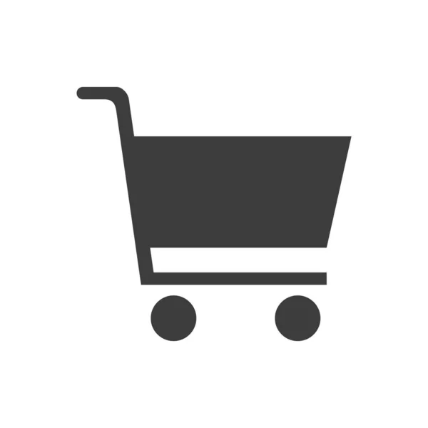 Minimalistic Vector Illustration Shopping Cart Icon — Stock Vector