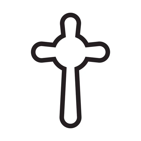 Illustration Vectorielle Icône Croix — Image vectorielle