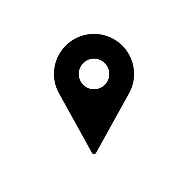 Minimalistische Vektordarstellung Location Pin Symbol — Stockvektor