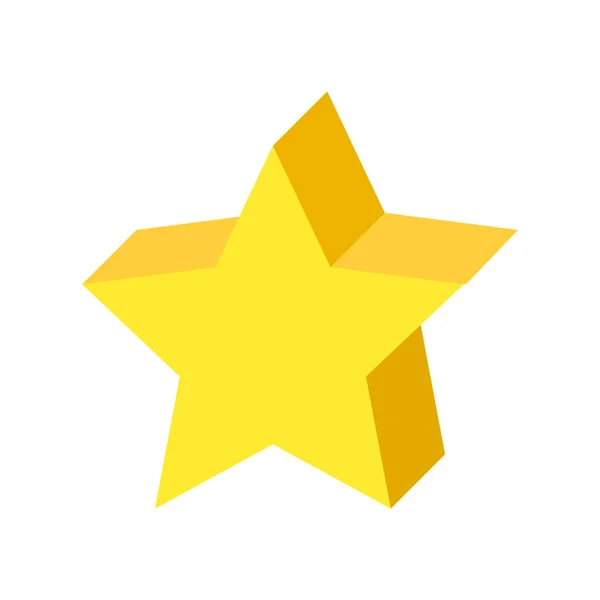 Star Icon Flat Illustration Gold Stars Vector Icons Web — Vettoriale Stock