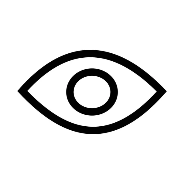 Eye Icon Flat Vector Illustration Design — Stock Vector