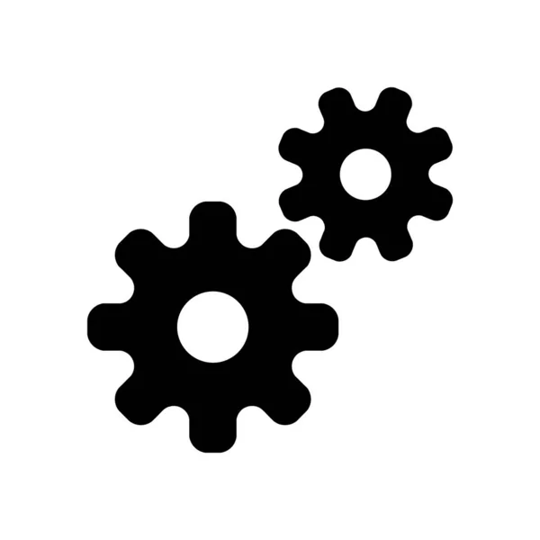 Vector Illustration Seo Modern Icon Settings Cogs — Stock Vector