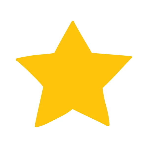 Ikona Gwiazdy Płaska Ilustracja Symbolu Wektora Gwiazd Izolowane Białym Tle — Wektor stockowy