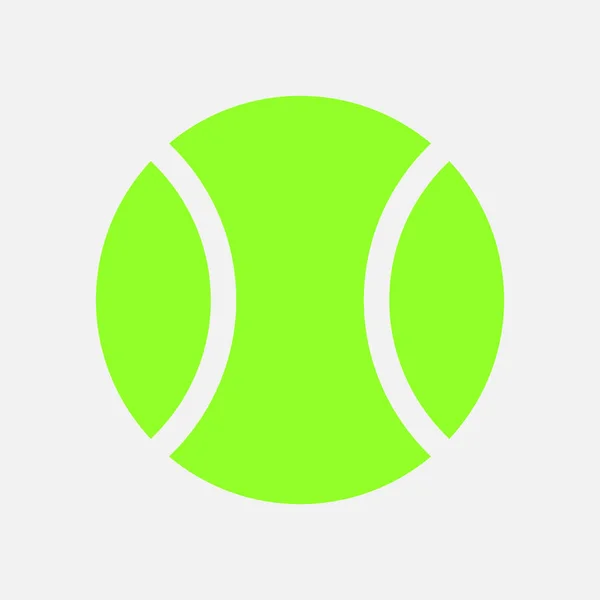 Ilustración Vectorial Minimalista Icono Pelota Tenis — Vector de stock