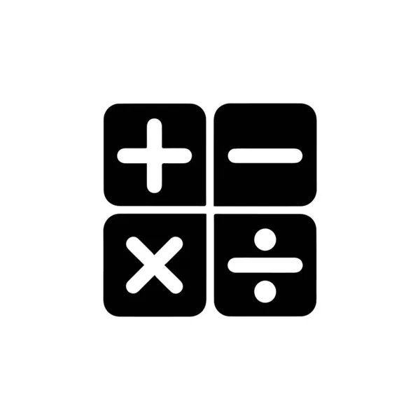 Taschenrechner Flache Stil Symbol Vektor Illustration — Stockvektor
