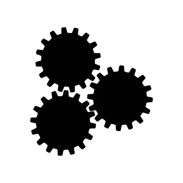 Vector Illustration Seo Modern Icon Settings Cogs — Stock Vector