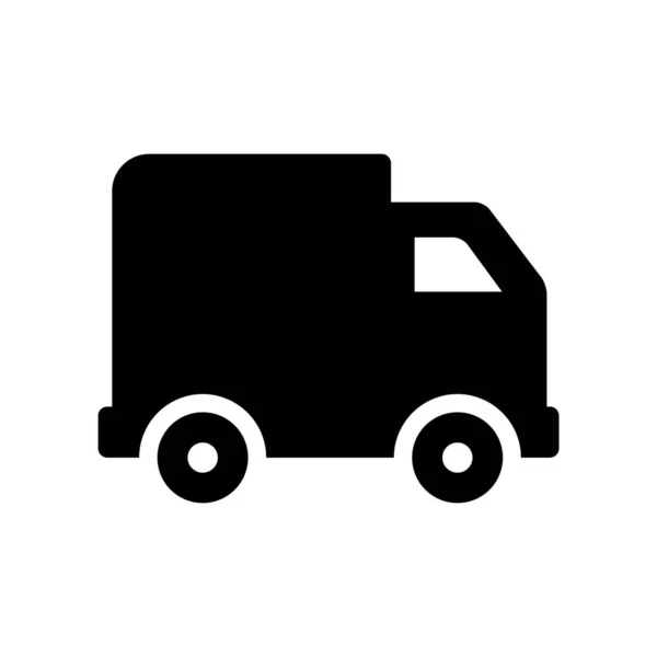 Vector Illustration Icon Truck — Vettoriale Stock