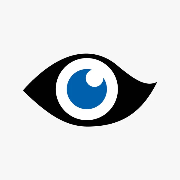 Eye Icon Flat Vector Illustration Design — 图库矢量图片