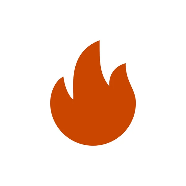 Ogień Płomień Wektor Ikona Ilustracja Wzór Projektu — Wektor stockowy
