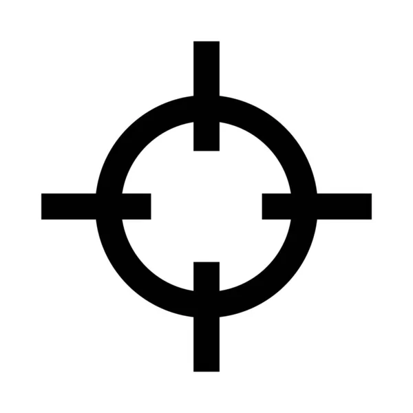 Icono Ilustración Vectorial Objetivo Objetivo — Vector de stock