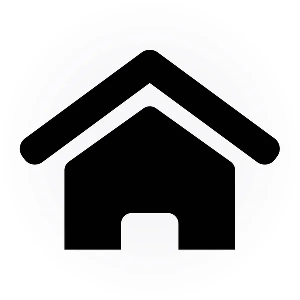 Vector Icon House Isolated White Background —  Vetores de Stock