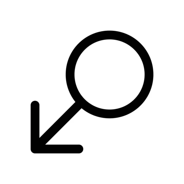 Minimalistische Vektorillustration Gender Symbol — Stockvektor