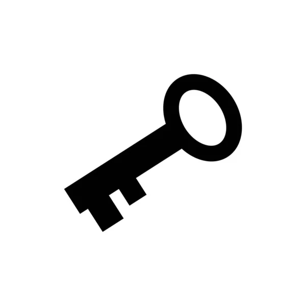 Türschlüssel Vektor Symbol — Stockvektor