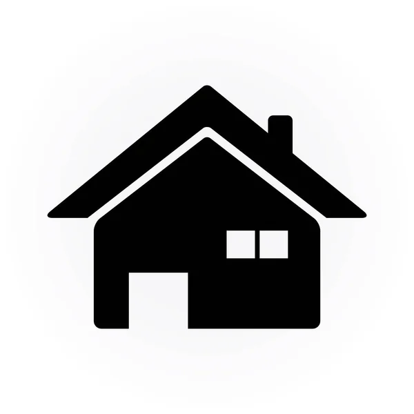 Vector Icon House Isolated White Background — Stock Vector