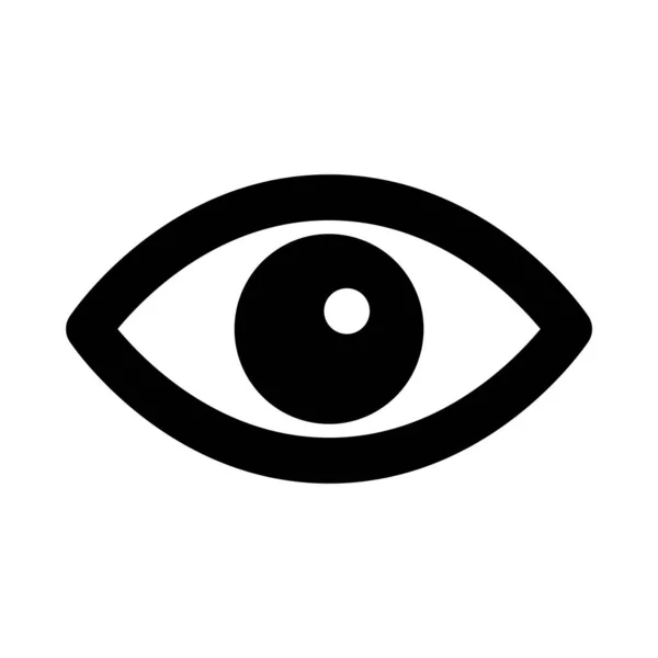 Eye Icon Flat Vector Illustration Design — Stock Vector