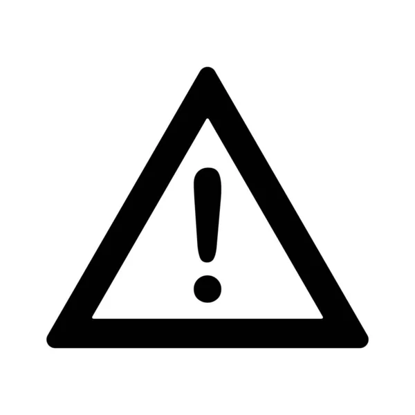 Icono Advertencia Vector Ilustración — Vector de stock