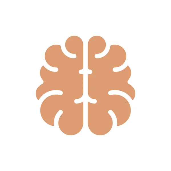 Icono Del Cerebro Vector Ilustración — Vector de stock