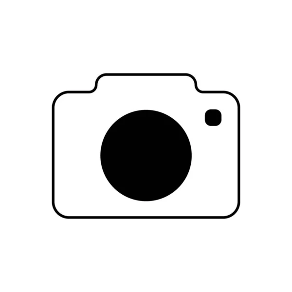 Иконка Камеры Белом Фоне — стоковый вектор