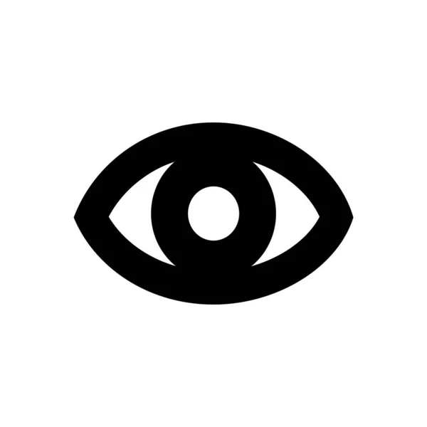 Eye Icon Flat Vector Illustration Design — Vetor de Stock