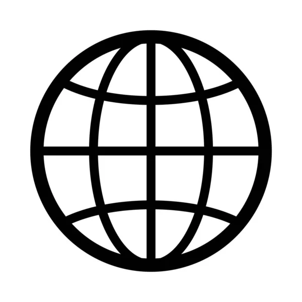 Weltkarten Symbol Vektorillustration — Stockvektor