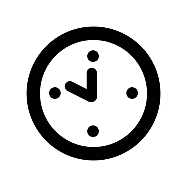 Веб Иконка Вектора Часов — стоковый вектор