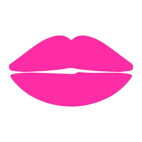 Minimalistic Vector Illustration Lips Icon — Vetor de Stock