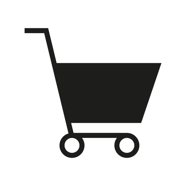 Minimalistic Vector Illustration Shopping Cart Icon — Stock Vector