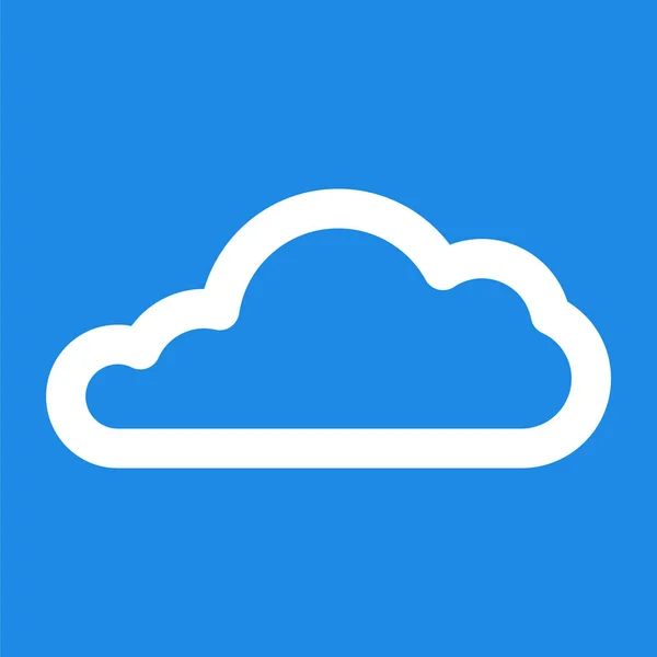 Cloud Webvektorsymbol — Stockvektor