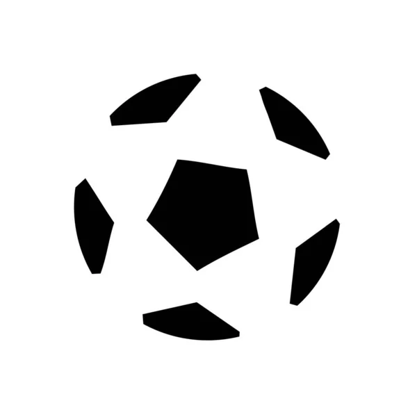 Pelota Fútbol Icono Vector Ilustración — Archivo Imágenes Vectoriales