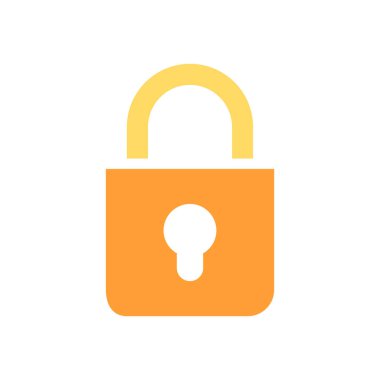 asma kilit ikon vektör çizimi