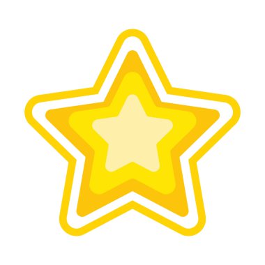 yıldız simgesi vektör illüstrasyonu