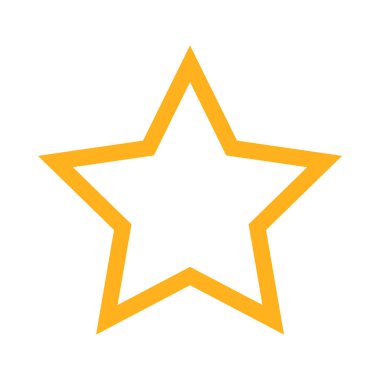 yıldız simgesi vektör illüstrasyonu