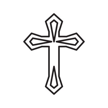 çapraz simge vektör illüstrasyonu