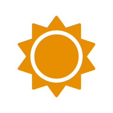 Güneş Simgesi Vektör illüstrasyonu