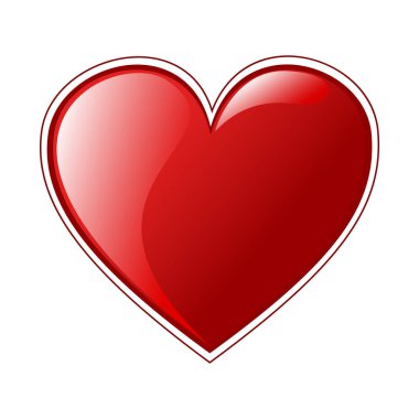 Arka planda kalp ikonu var. Aşk logosu kalp çizimi.