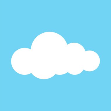 bulut web vektör simgesi