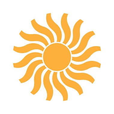 Güneş Simgesi Vektör illüstrasyonu