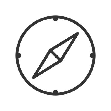 pusula, vektör düz simge tasarımı