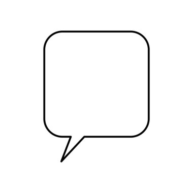 Konuşma balonu ikonu. vektör illüstrasyonu