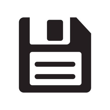 Disket disk simgesi vektör illüstrasyonu