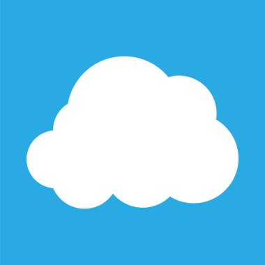 bulut web vektör simgesi