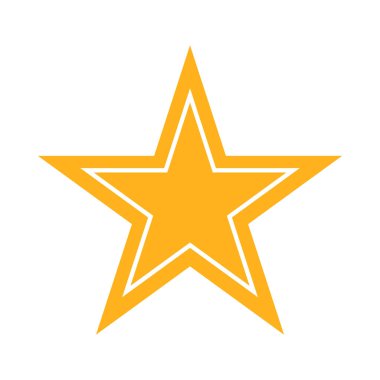 yıldız simgesi vektör illüstrasyonu